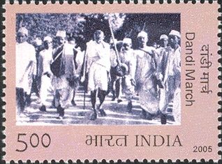 Gandhi Leading Dandi March