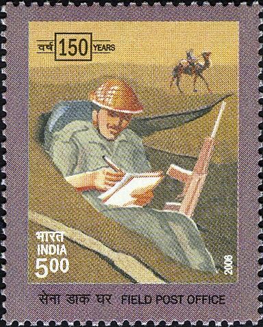 Soldier in Desert Writing Letter