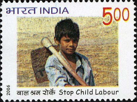 Boy Labourer with Hoe