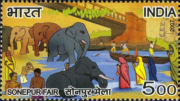 Elephants at Sonepur Fair, Bihar