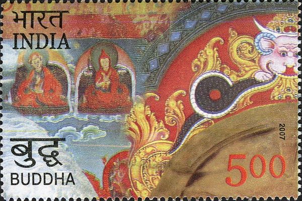 Two Images of Buddha and Stone Carving
