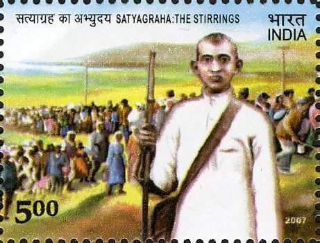 Gandhi Leading Dandi March, India, 1930