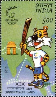 Tiger Mascot Shera Carrying Queen's Baton
