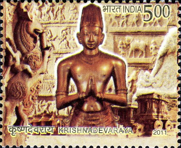 Bronze statue of Krishnadevaraya