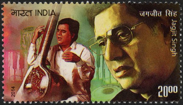 Jagjit Singh in Profile and Playing Sitar