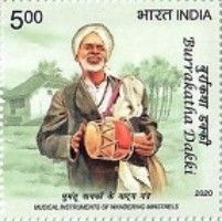 Minstral Playing Burrakatha Dakki