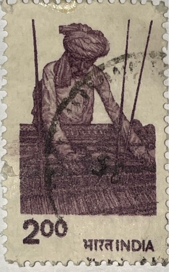 Worker Using a Handloom