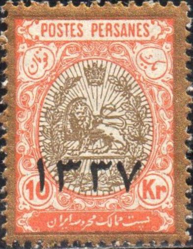 Heraldic lion in an oval