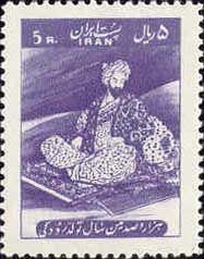 Rudaki (858-941), persian poet, meditating