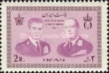 Mohammad Rezā Shāh Pahlavī (1919-1980), Olaf V (1903-1991)