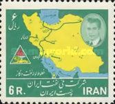 Map with Oil Pipelines, Emblem of NIOC