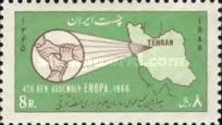 Map of Iran, interlocking hands