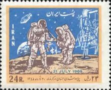 Astronauts on the moon