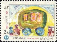 Children, caravan; children's painting