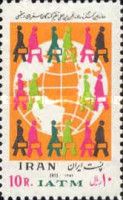 Globe, people with suitcase