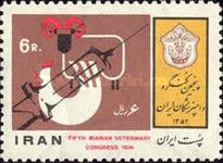 Chicken, cow, syringe, emblem