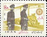 Rizā Shāh and Mohammad Rezā Shāh Pahlavī at the open