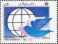 Two doves, globe