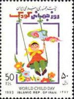 Little girl on the swing