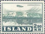 Aircraft over glacier Eiriks