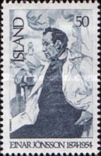 Self-portrait, by Einar Jonsson (1874-1954)