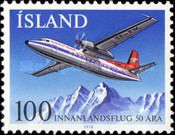 Fokker Friendship Plane over Mountains