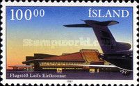 Airport Keflavik / Terminal and Boeing 727 tail