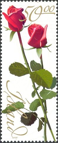 Occassional stamps - Red Roses