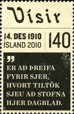 Visir Newspaper, Cent.