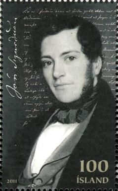 President Jón Sigurdhsson as young man