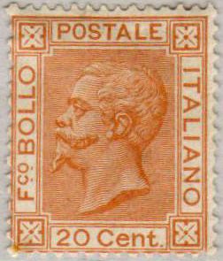 Effigy of Victor Emmanuel II in the rectangular frame