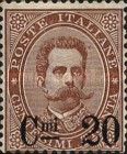 Effigy of Umberto I within an oval