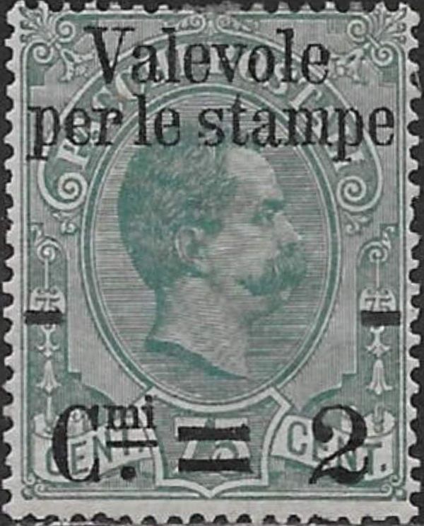 Effigy of Umberto I within an oval