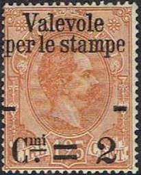Effigy of Umberto I within an oval