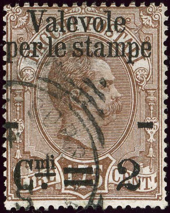 Effigy of Umberto I within an oval