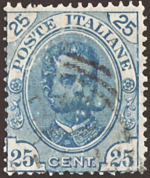 Effigy of Umberto I within an oval