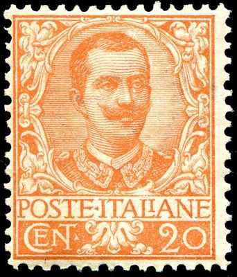King Vittorio Emanuele III (1869-1947) with Floral Ornaments