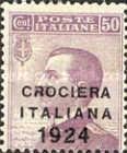 King Vittorio Emanuele III (1869-1947), facing left, ovpt.