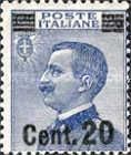 King Vittorio Emanuele III (1869-1947) facing left, ovpt.