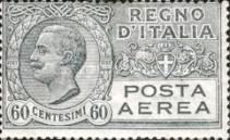 Airmail - King Vittorio Emanuele III within an oval