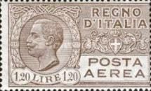 Airmail - King Vittorio Emanuele III within an oval