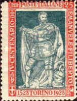 Portrait of Emanuele Filiberto di Savoia - Perf. 13½