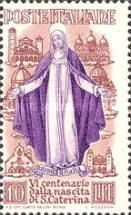 St. Catherine of Siena in Hieratic Attitude