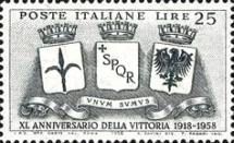 Coats of Arms of Trieste, Rome and Trento