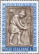 "Harvesting" (bas-relief by G. and N. Pisano)