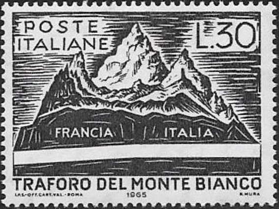 Mont Blanc Road Tunnel - Opened July 16th 1965.