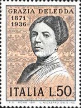 Birth Centenary of Grazia Deledda (1871-1936)