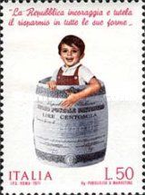 Boy in Savings Barrel