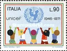 Children Acclaiming UNICEF Emblem
