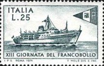 13th Stamp Day - transporting mail by Boat